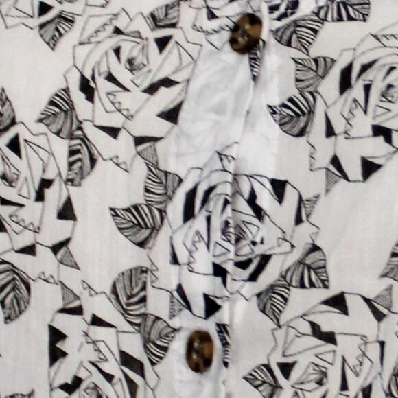 Volcom Floral Button Down Hi Low Midi Dress Size Small - Picture 12 of 12